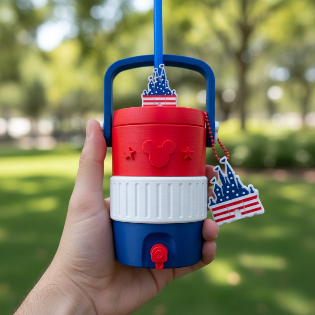 Magical Patriotic Mouse Can Holder 12 oz.