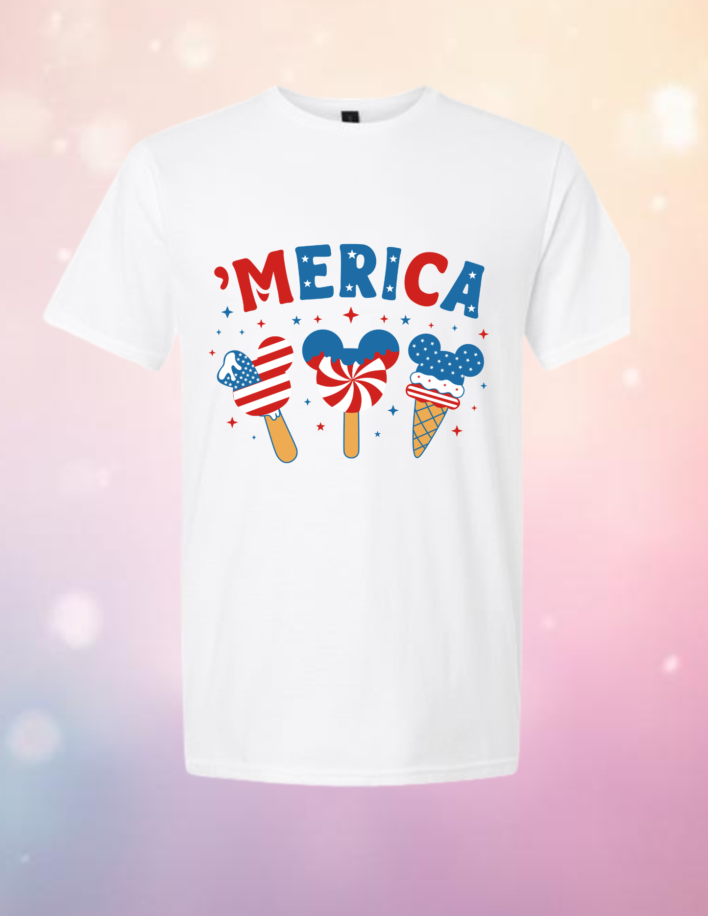 Magical Patriotic Ice Cream Mouse T-Shirt