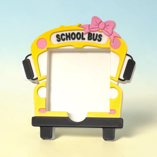School Bus Bow Sticky Note Holder