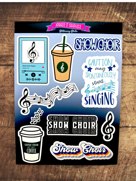 Show Choir Sticker Sheet Vol. 1